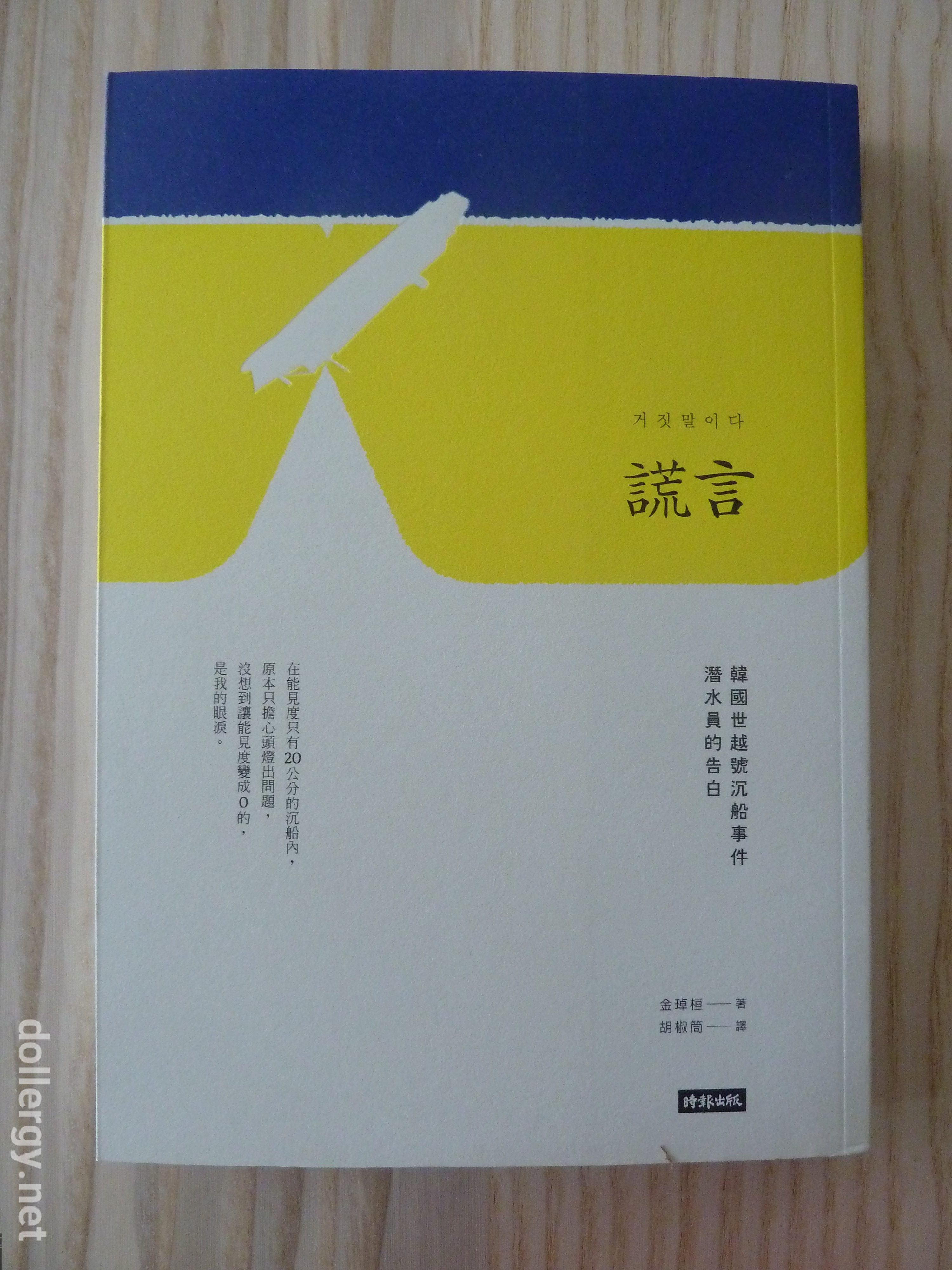謊言：韓國世越號沉船事件潛水員的告白 Book Cover